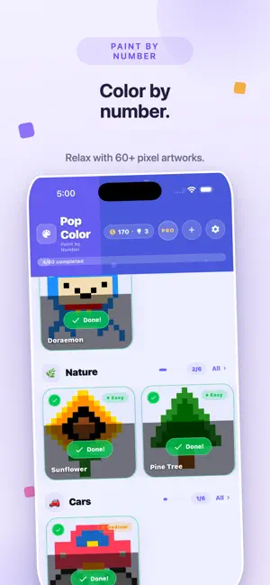 Pop Color Art: Paint by Number screenshot 2