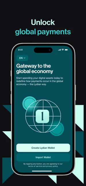 Lydian Wallet screenshot 1
