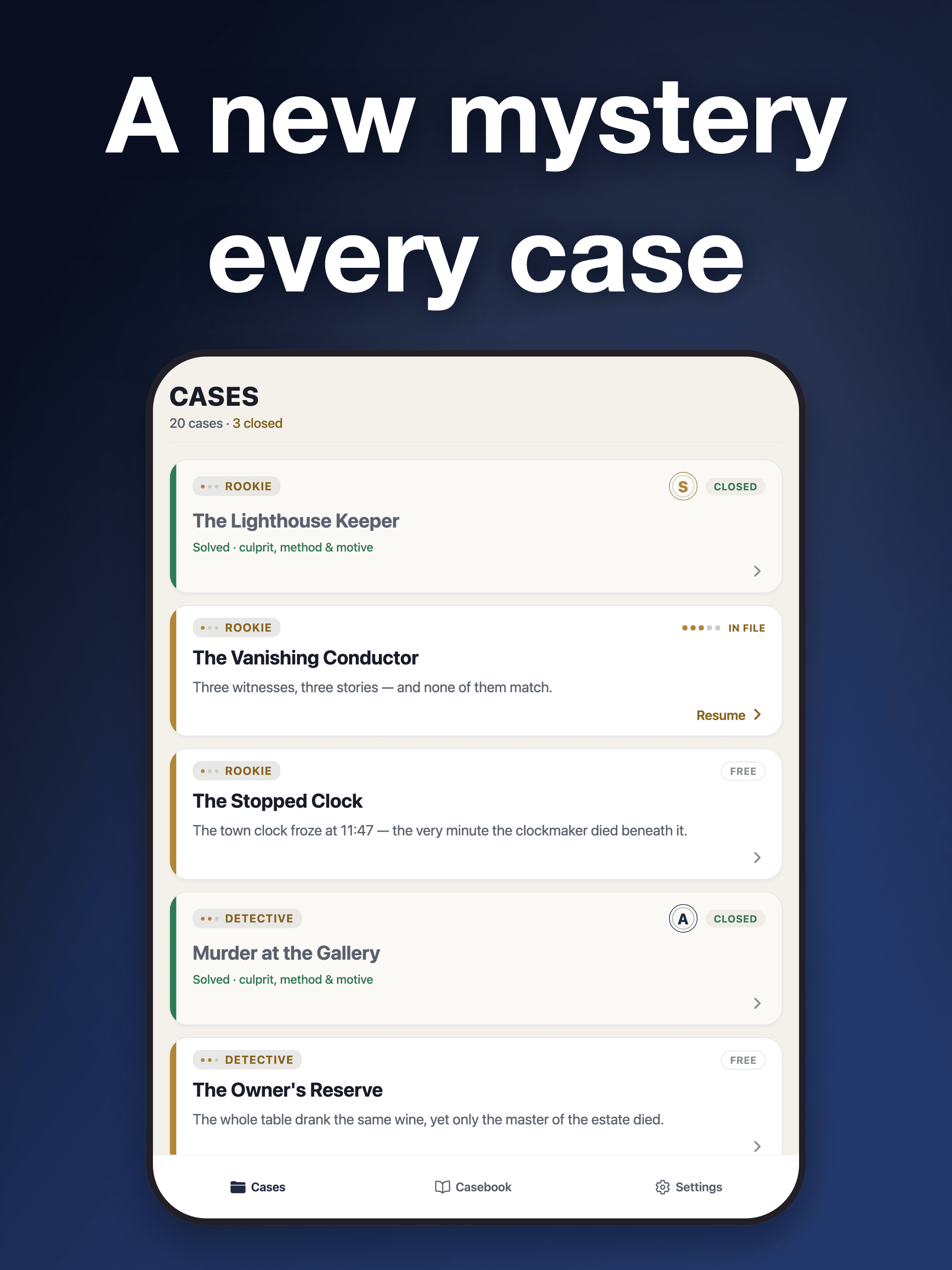 Detective Games: Solve Cases