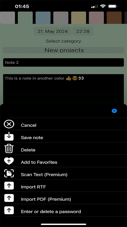 Notepad with Colors - Notes screenshot-5
