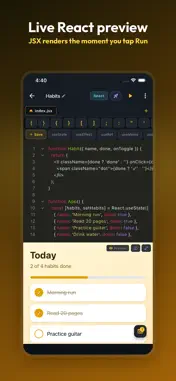 JavaScript Editor: JS IDE screenshot 1