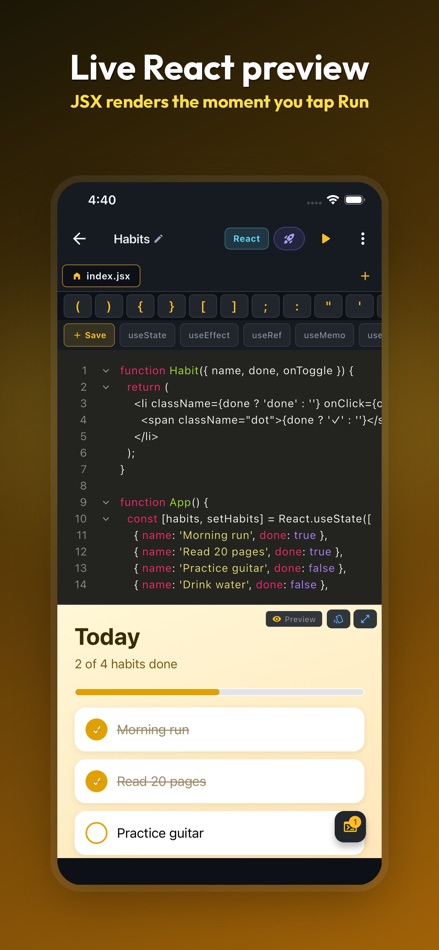 #1. JavaScript Editor: JS IDE (iOS) 作者: Sahana A S