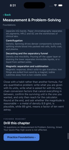 ChainReaction: Chem 100 iPhone screenshot