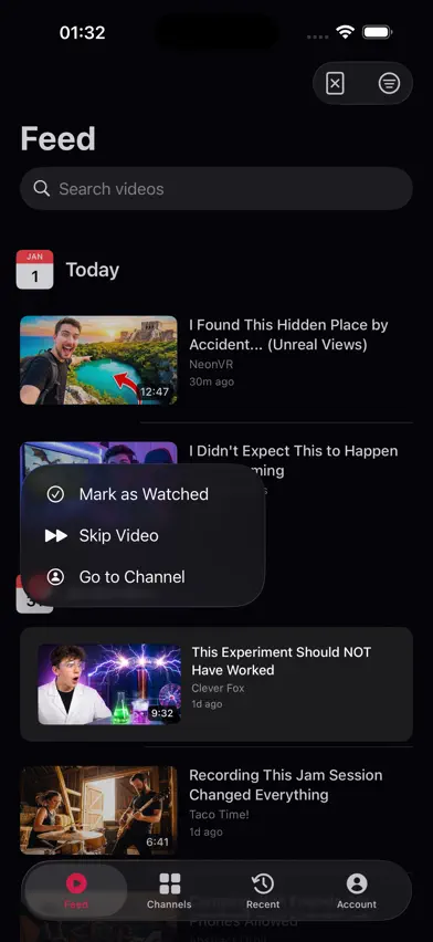 MeTube - Your Channels Only screenshot 2