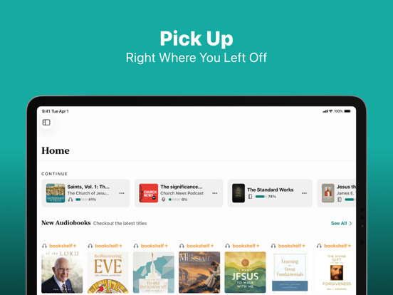 Deseret Bookshelf LDS Books iPad screenshot