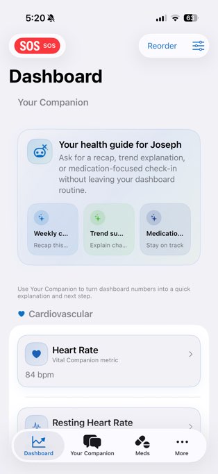 Vital Companion Apps screenshot 4