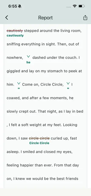 Peck Check: Writing Feedback screenshot 3