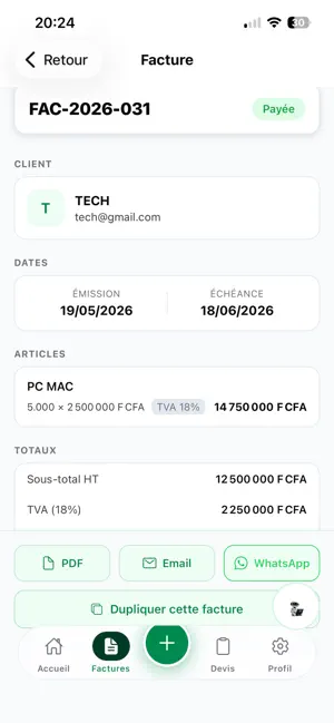 FacturePro CI screenshot 4