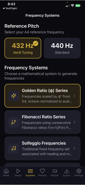Golden Tone Generator screenshot 3
