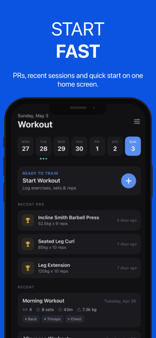 Repster - Gym Workout Tracker Screenshot 1 of 6