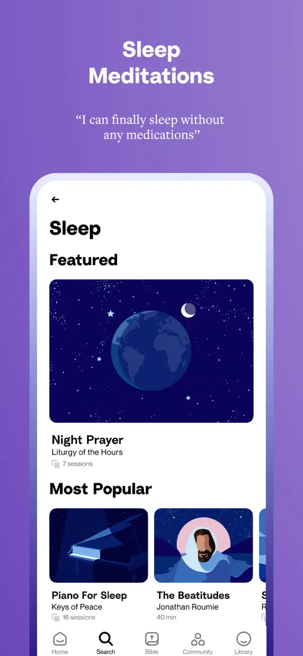 Bible sleep stories and chant