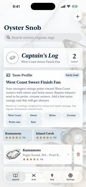 Oyster Snob screenshot 2
