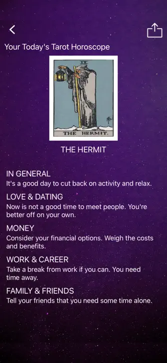 Daily Tarot Card & Astrology: Screenshot 4 von 8