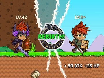 Knight Hero Adventure idle RPG iPad screenshot