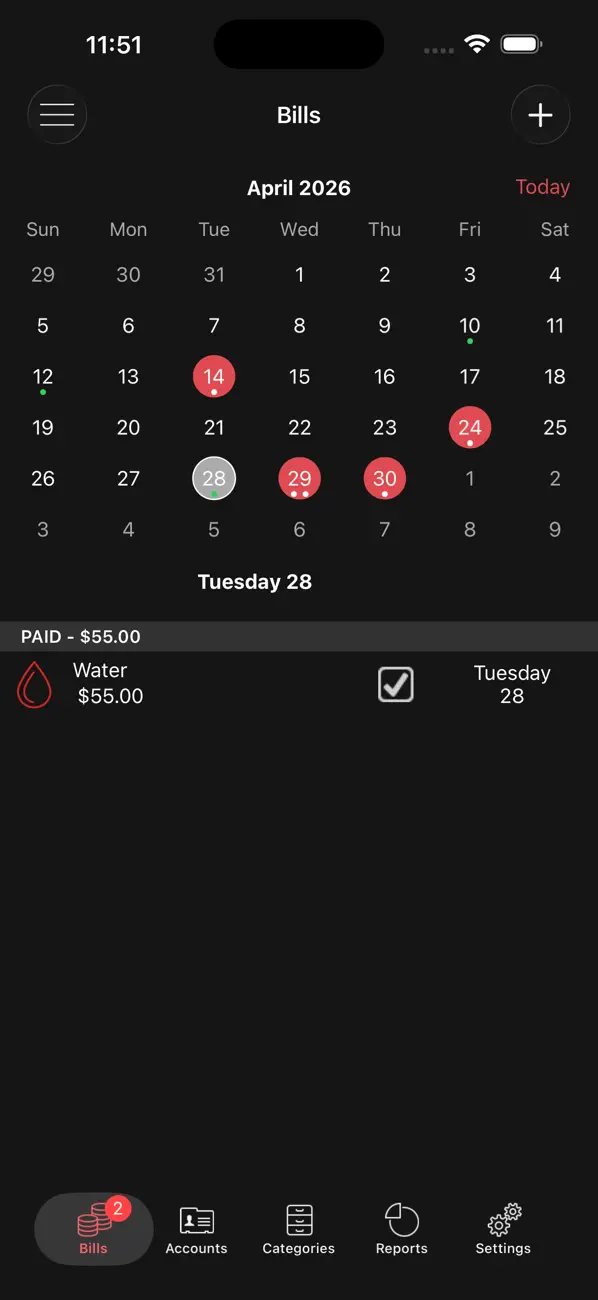 Screenshot #3 pour Bills Manager