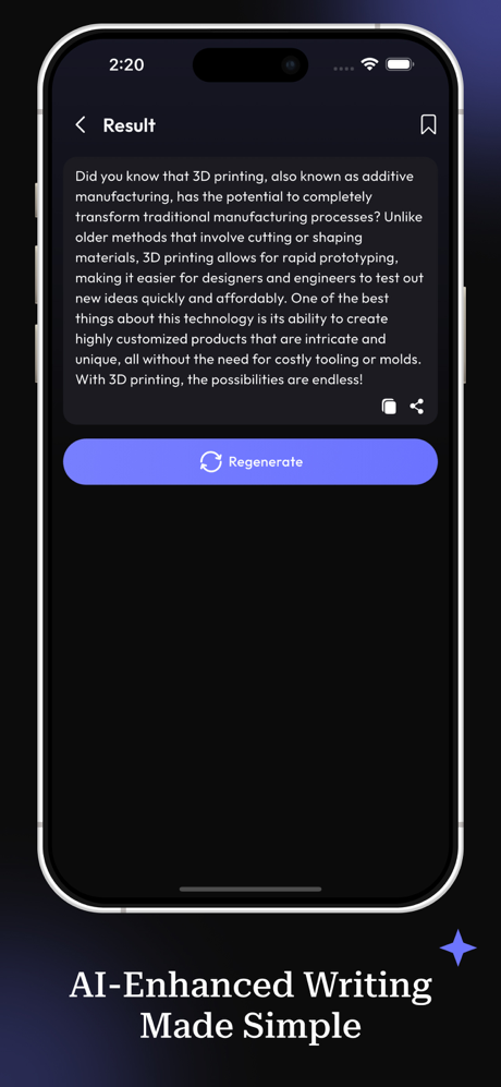 Paraphrase - AI Reword Writer screenshot 4