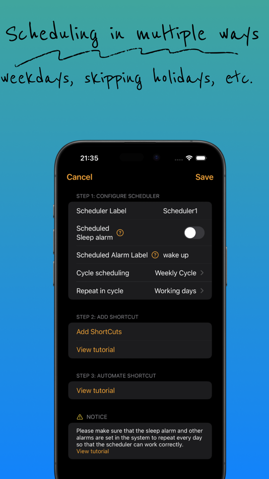 #2. autoAlarm-system alarm helper (iOS) 由: 朱涛 戴