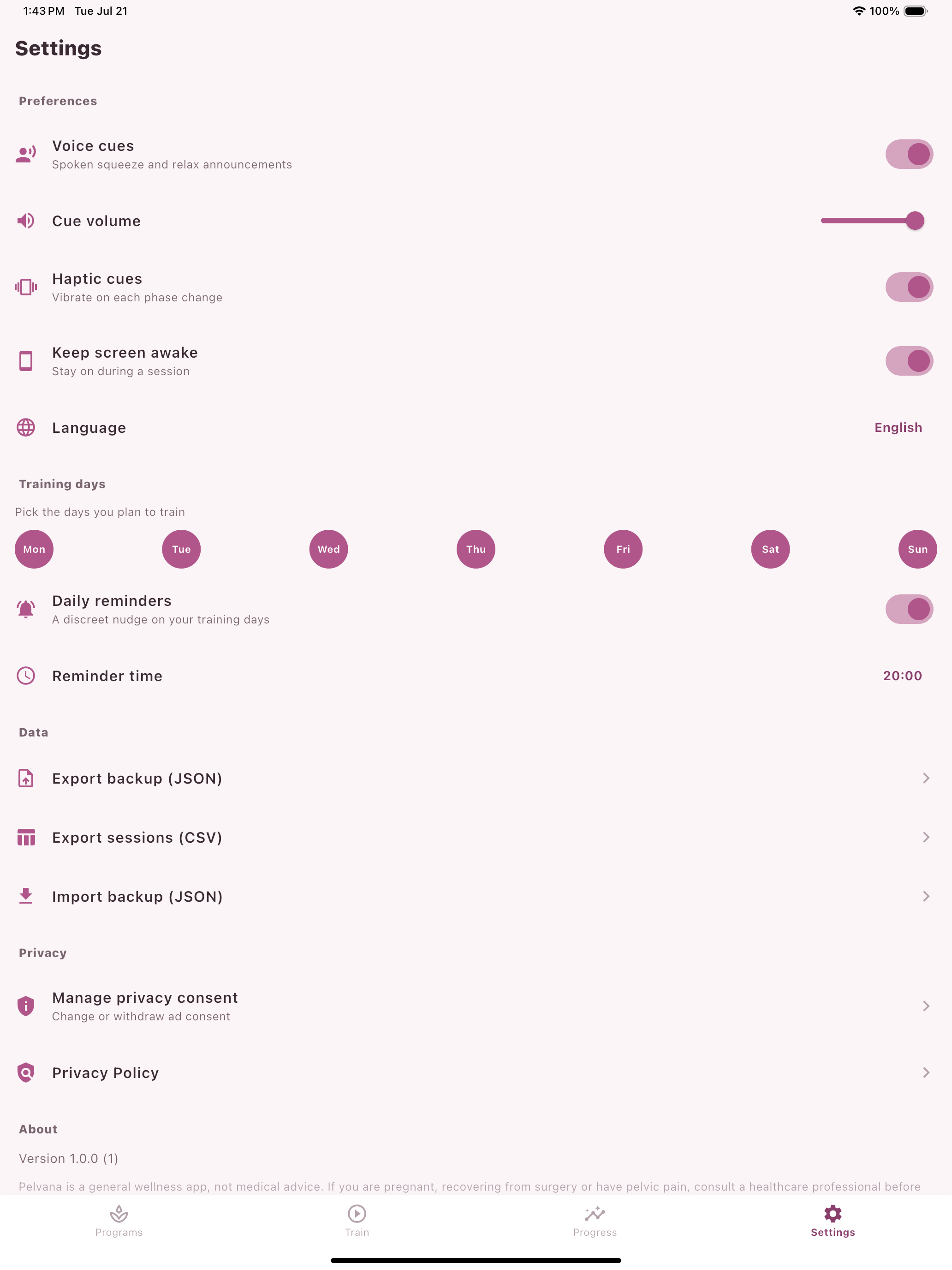 Pelvana: Kegel Floor Trainer screenshot 8