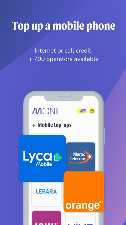 MONI | Mobile & Prepaid topups
