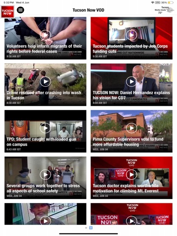 Tucson Now iPad screenshot