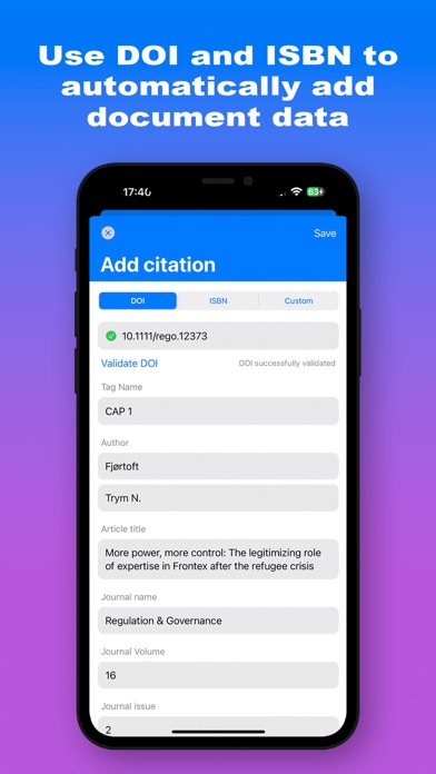 Citation Styles: Generator Screenshot
