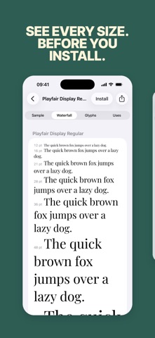 FondFont · System Font Setup iPhone screenshot