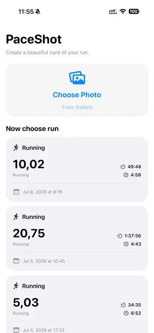 PaceShot screenshot 2