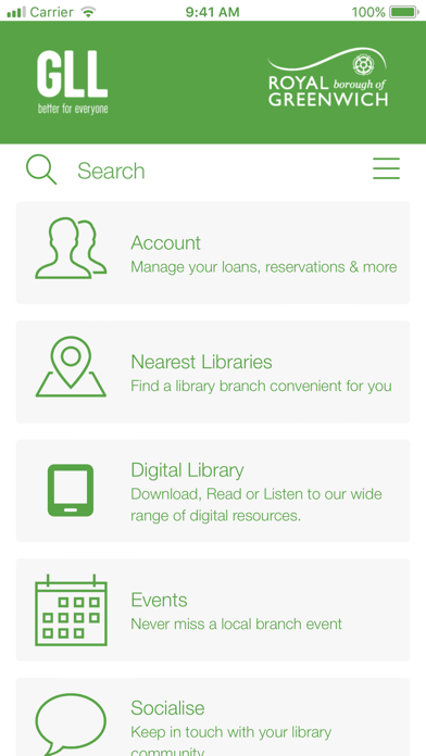 Screenshot #1 pour Royal Greenwich Libraries