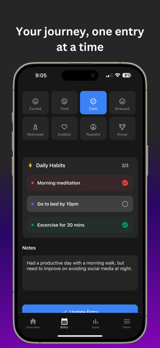 Refly: Track & Reflect Screenshot 2 of 4