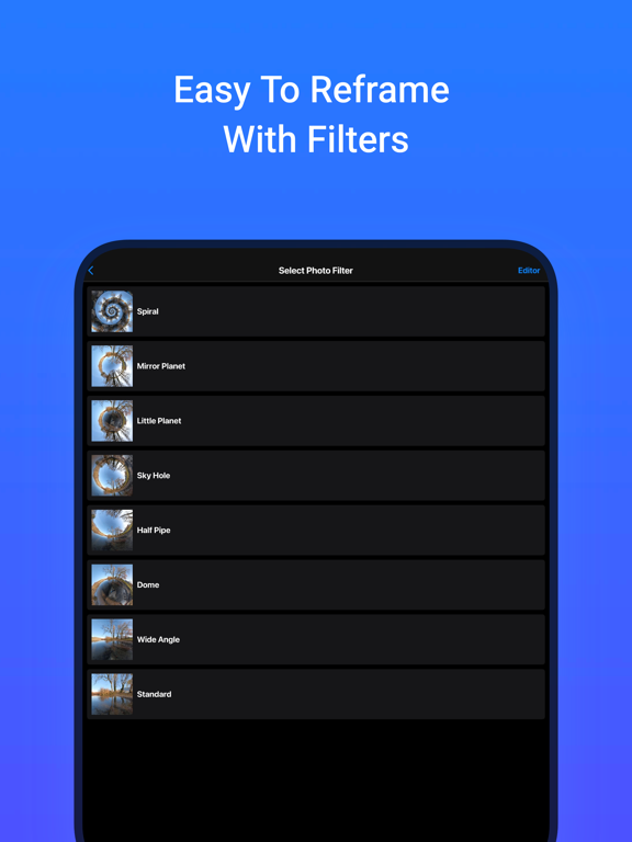 ReShoot 360 iPad screenshot 8 - Photo & Video app