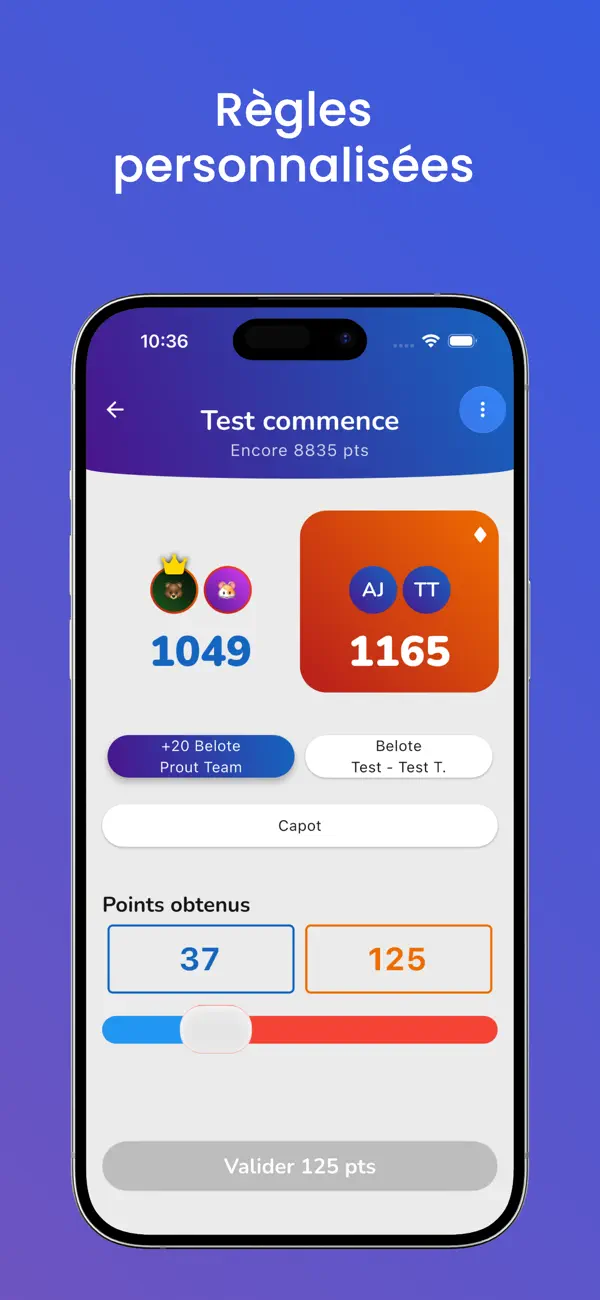 Screenshot #2 pour Atout – Compteur de points