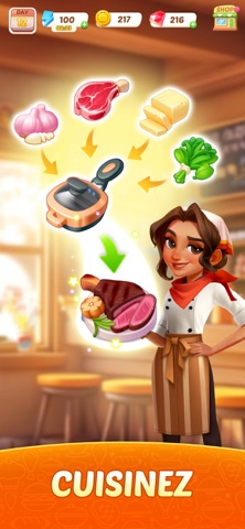 Flambé®: Merge and Cook iPhone screenshot 2