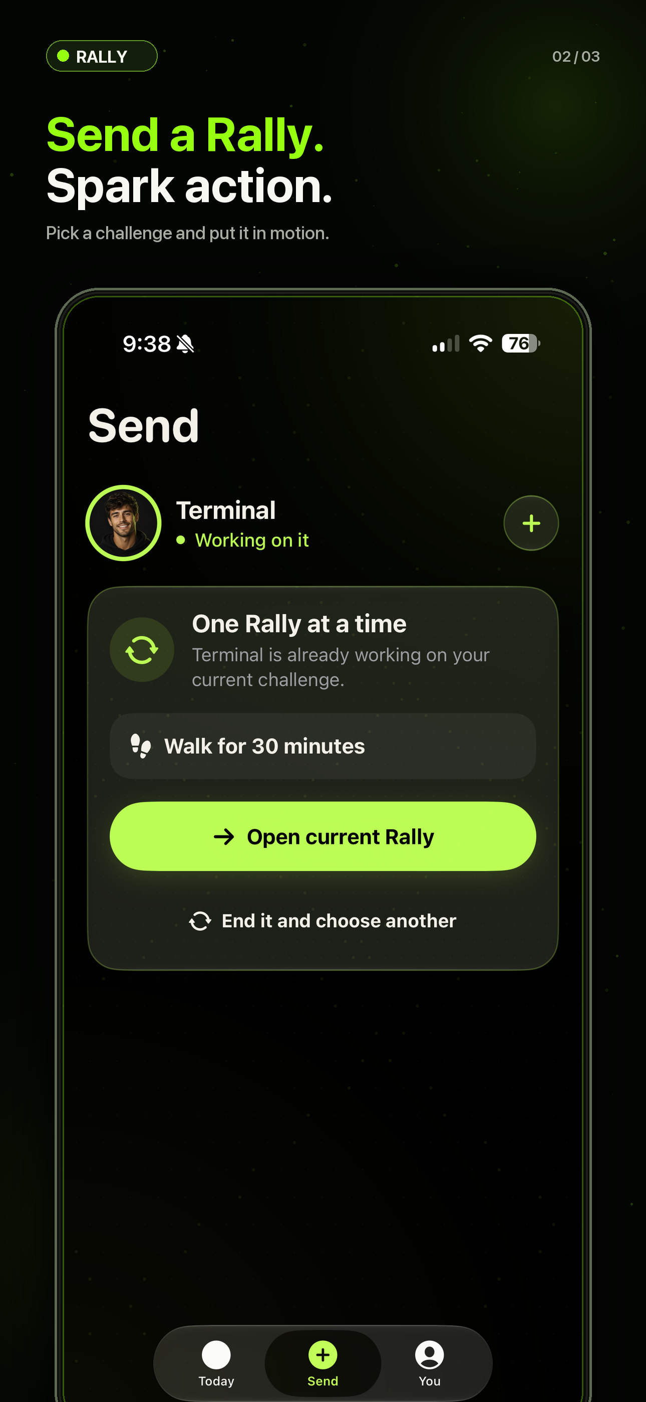 Rally: Fitness screenshot 2