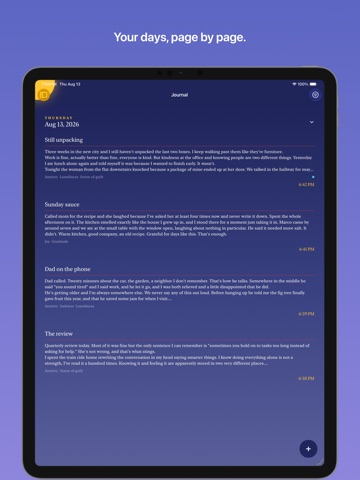Magic Diary: AI Mood Journal iPad screenshot