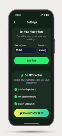 ClariRate: Hourly Work Tracker Screenshot 2 of 3