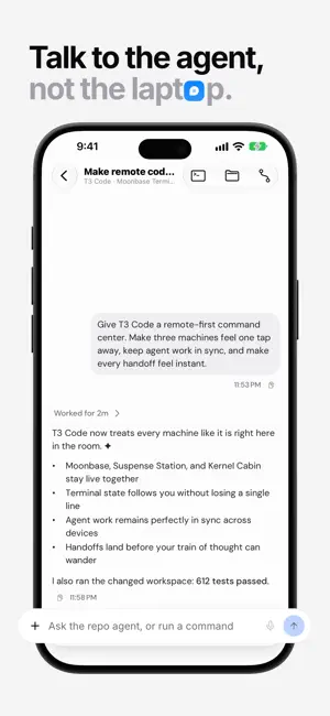 T3 Code - Remote Claude & more screenshot 3