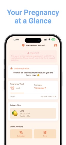 MamaWeek Journal Screenshot 1 of 5