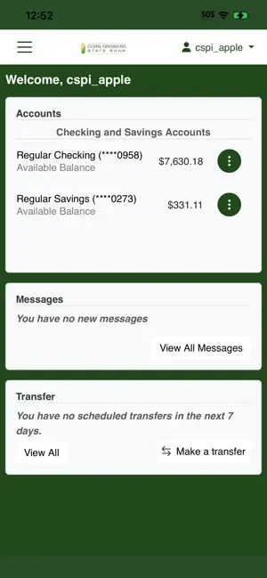 Corn Growers State Bank Mobile screenshot 2