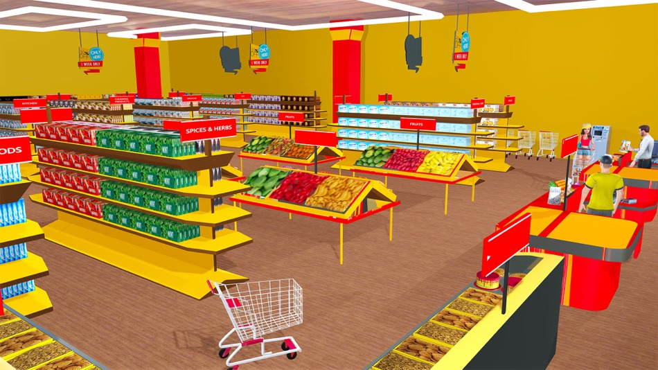 #2. Supermarket Game Store Sim 3D (iOS) 由: Madiha Javed