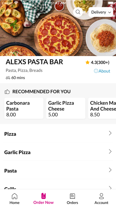 ALEXS PASTA BAR Screenshot