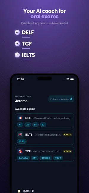 IELTS Speaking Exam: OralPrep screenshot 1
