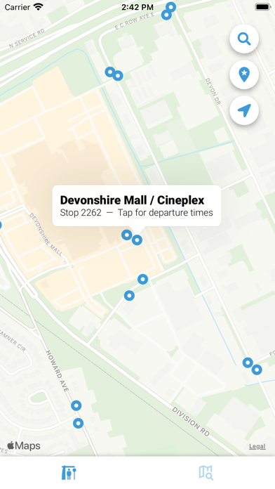 Windsor Transit iPhone screenshot 4 - Navigation app