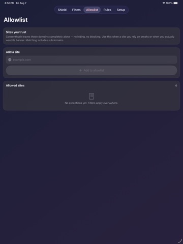 Consenthush: Content Blocker screenshot 6