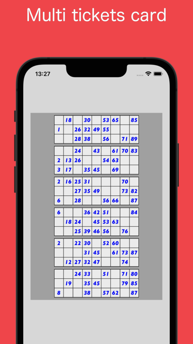 Housie Bingo Card Maker Screenshot