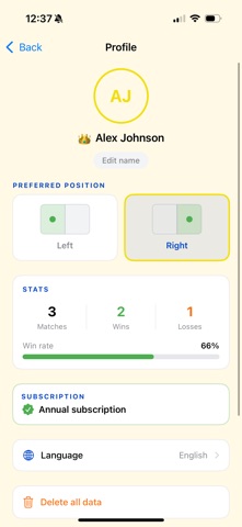 PadelPoints screenshot