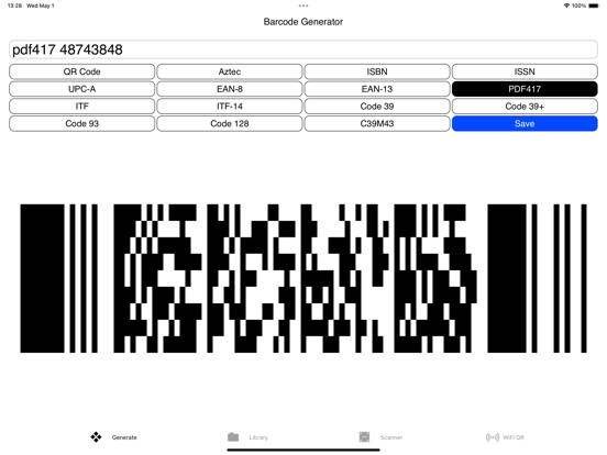 Barcodes Generator Unlimited iPad app afbeelding 8