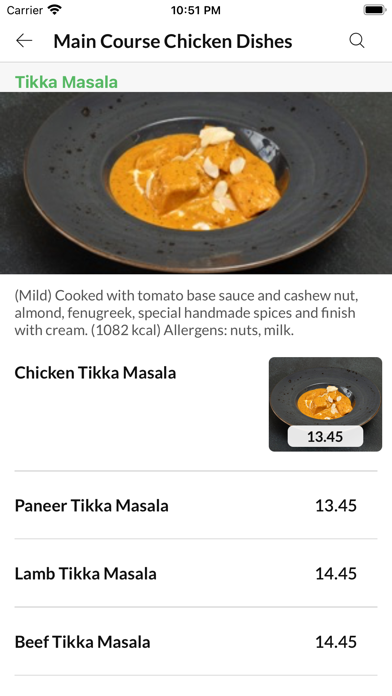 Indigo Indian Restaurant. Screenshot