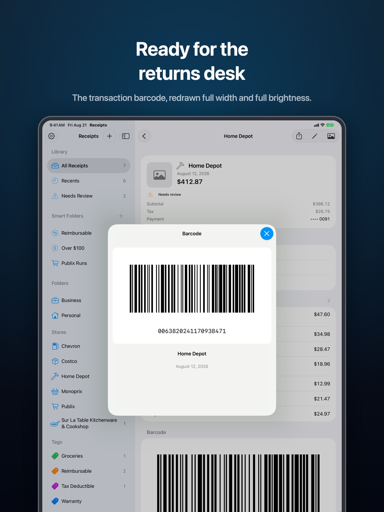 Screenshot 9 of Receipts - Scanner & Organizer