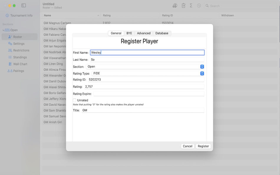 #3. Chess Pairings (macOS) 由: Michael Shapiro