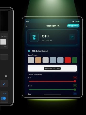 Color Flashlight - ScreenFlash iPad screenshot